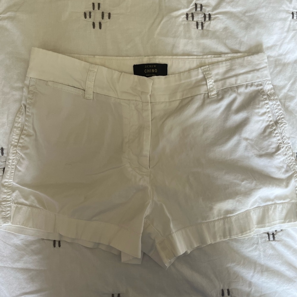 JCrew 3” Chino shorts - White